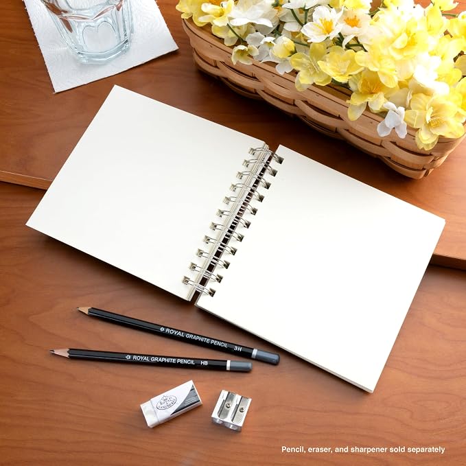 Bee Paper - 9"x 9" Super Deluxe Mixed Media Sketching Pad, 60 Sheets