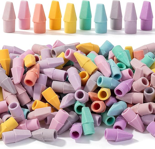 Mr. Pen- Pencil Erasers Toppers, 500 Pack, Colorful, Latex Free, No Smudge | Mr Pen Erasers for Pencils