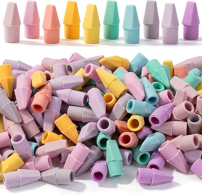 Mr. Pen- Pencil Erasers Toppers, 1000 Pack, Colorful, Latex Free, No Smudge | Mr Pen Erasers for Pencils