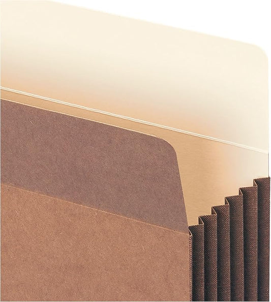 Smead Tuff Expanding Pockets, Set of 10 Accordion File Organizers for File Folders, Straight-Cut Tab, 5-1/4 inch Expansion, Letter Size, Office Supplies, Document Organizer (73390)
