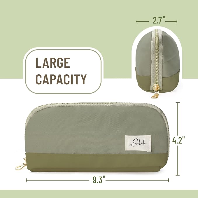 Mr. Pen- Wide-Opening Pencil Case, Triangle Design | Compact & Spacious Pencil Cases with 5 Mesh Pockets, Bag Pouch, Box Organizer for Students, School Supplies, Aesthetic Supply