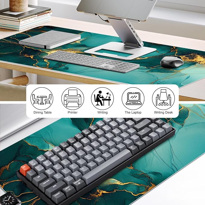 Desk Pad, Desk Matt for Desktop, Keyboard Mats for Desk, Large Desk Mat | Cork Desk Mat, Mouse Pads for Desk, Desk Pad Mat, Large Mouse Pad for Desk, Keyboard Mat, Computer Mats for Desktop