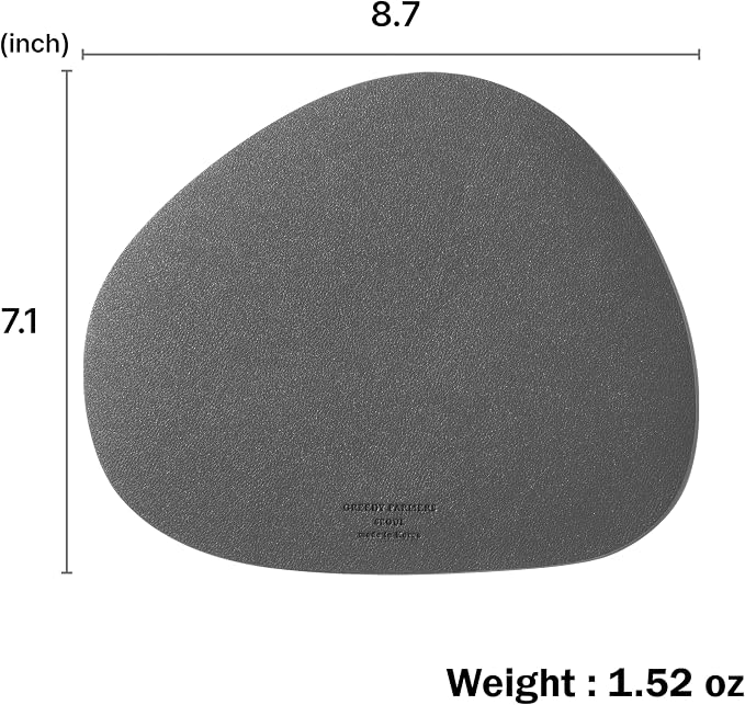 GREEDY FARMERS Mouse pad, Non-Slip Washable Waterproof Computer Mouse pad (Dark Grey)