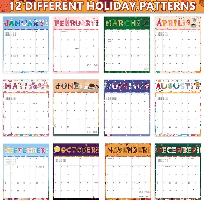 Wall Calendar 2025-2027, Large Calendar 2025-2027 for Wall - Runs From September 2025- June 2027-14" x 11", Perfect for Organizing at Home, Office & School