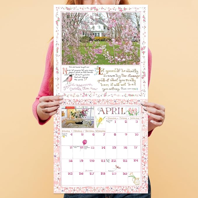 TF Publishing 2027 Susan Branch Wall Calendar - Large Grids for Appointments & Scheduling - Vertical Monthly Wall Calendar 2027 with Premium Matte Paper for Home & Office Organization - 12x12 in