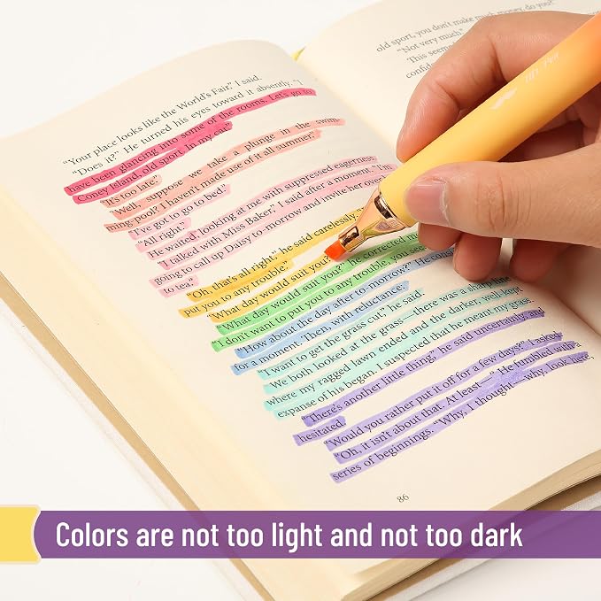 Mr. Pen- Glitter Highlighters, 8 Pack, Sunshine Colors | Chisel Tip Glitter Highlighter Markers for Journaling, Notes, Planners & Creative Highlighting
