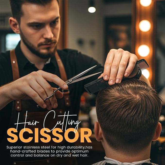 Utopia Care Hair Scissors Professional- 6.5inch Stainless Steel Hair Shears | Professional hair cutting scissors Stainless Steel Blades for Barbers, Stylists & Home Haircuts