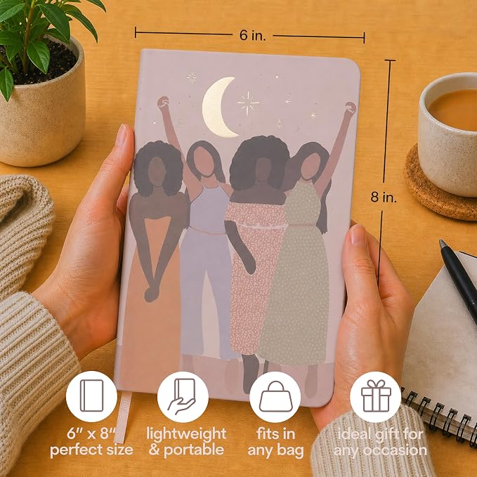 WORLD TRAVELER Eccolo A5 Hardbound Journal Notebook 256 Ivory Lined Pages | Sturdy Flexible Hardcover, 80GSM Acid-Free Ivory Pages, Smyth-Sewn Lay-Flat Binding, Ribbon Bookmark