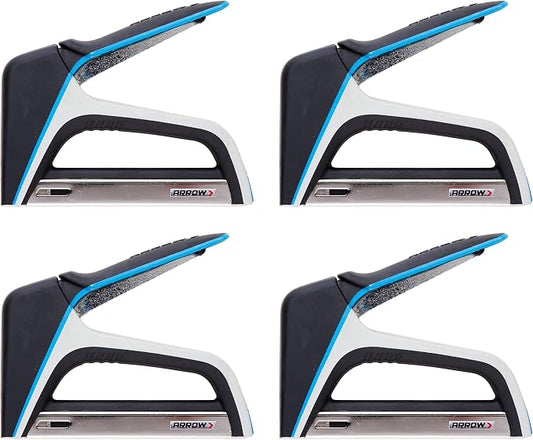 Arrow T50X Heavy-Duty Staple Gun for Upholstery, Furniture, Office, Decorating, Fits 1/4", 5/16”, 3/8", or 1/2" Staples | (Pack of 4)
