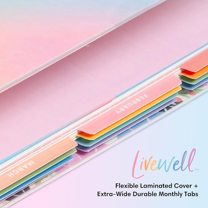 Blue Sky 2026-2027 Weekly & Monthly Academic Planner, 7"x9", Charmie | July 2026 - June 2027, Flexible Cover, Wirebound, Colorful Interior, Laminated Tabs, Storage Pocket, Academic Year, LiveWell