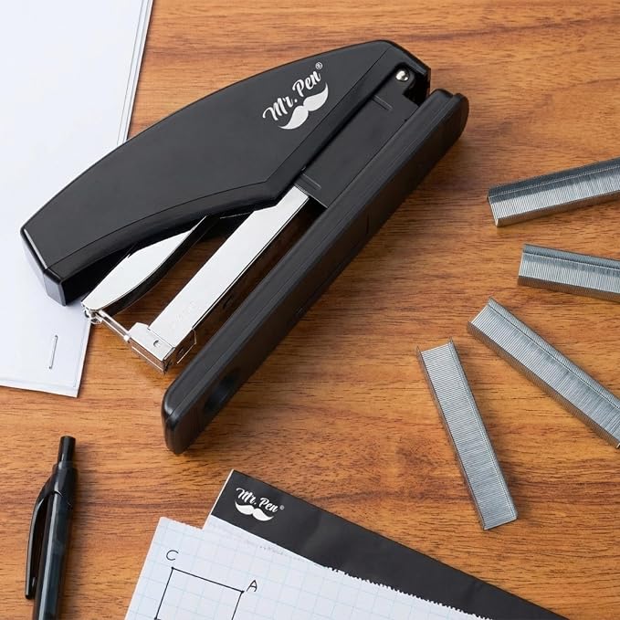 Mr. Pen- Heavy Duty Stapler with Staples, 3600 Staples 3/8" | 60 Sheet Capacity, Desktop Stapler for Students, Office Supplies, Ergonomic Design for Comfortable Use, Jam-Free