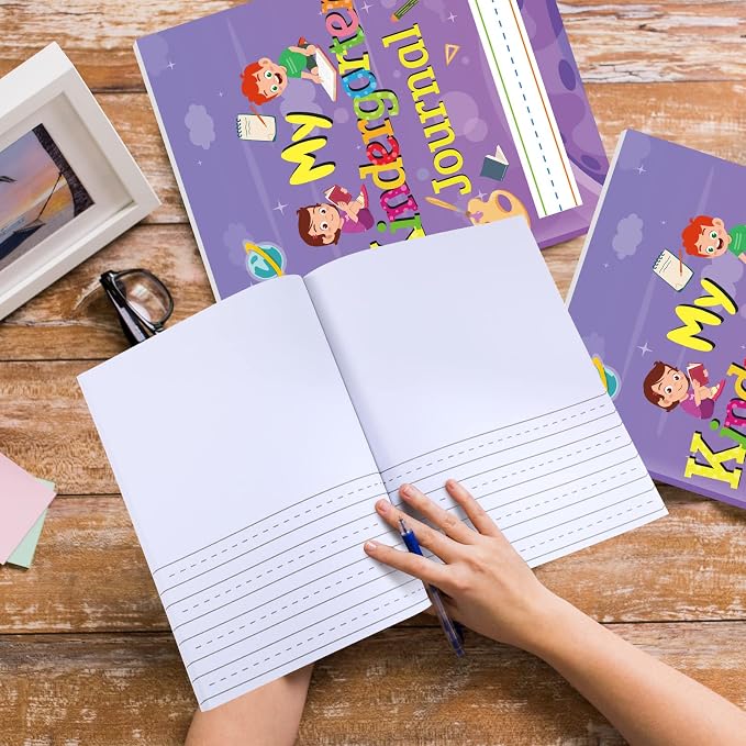 Teling 48 Pcs Kids Primary Journal Kindergarten Primary Composition Notebook Writing Notebook for Kids Paper Notebooks for Grades K-2, 10 x 8 Inch, 64 Pages for Each Piece