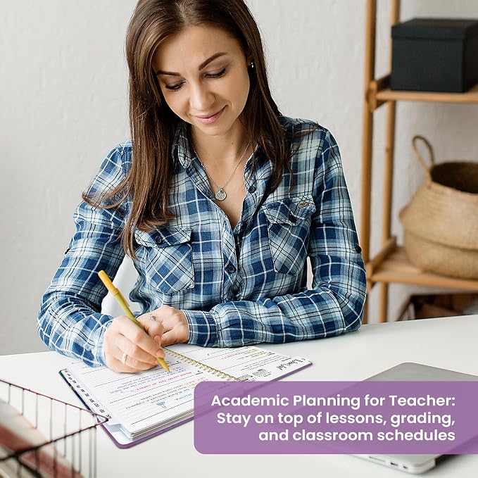 Planner 2026-2027, Academic Year Monthly and Weekly Calendar Planner, Jul 2026 - Jun 2027, Hardcover Teacher Student Planning Agenda book with Tabs, Perfect for School Office Supplies, 6.3" x 8.5" - Fable Grove