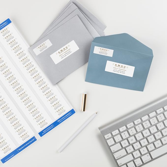 Avery Printable Return Address Labels, Sure Feed Technology, 2/3" x 1-3/4", White, Laser & Inkjet Compatible, 600 Blank Labels per Pack, Great for High-Volume Mailing (5-Pack of 18294)