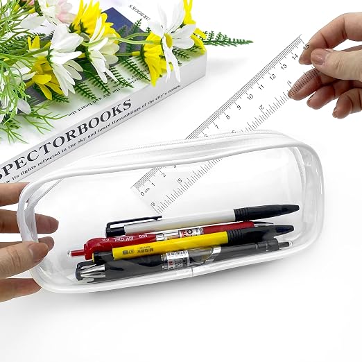 3 PCS Clear Plastic Ruler 6 Inch School Straight Short Transparent Small Ruler Measuring Tool for Drawing Straight Lines Underlining, Bookmark