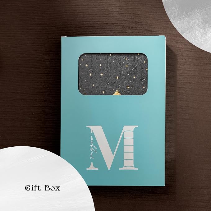 MGGAO Dotted Journal for Women Men, A5 Hardcover Dot Notebook | Aesthetic Notebook with 190 Numbered Pages, 160 GSM Thick Paper, Golden Edges, for Writing, Note Taking, Journaling