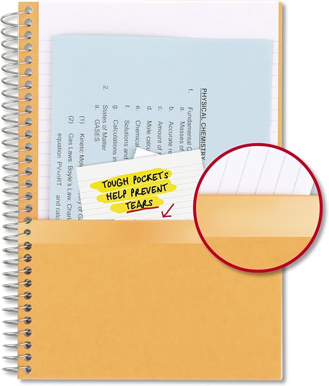 Five Star Spiral Notebook, 2 Subject, College Ruled Paper, 6" x 9-1/2", 80 Sheets, Fights Ink Bleed, Water Resistant Cover, Gray (840029AA3-ECM)