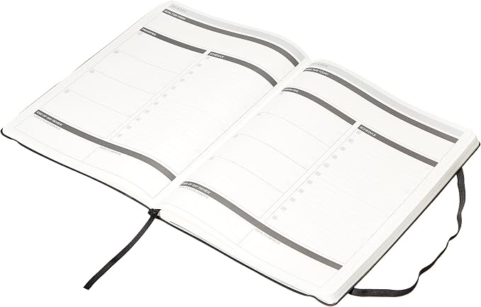 Amazon Basics(6 Months)Undated Planner - 8.5 Inch x 11 Inch, Soft Cover