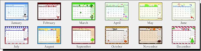 House of Doolittle 2021 Monthly Seasonal Desk Pad Calendar, 18.5 x 13 Inches, January - December (HOD1396-21)