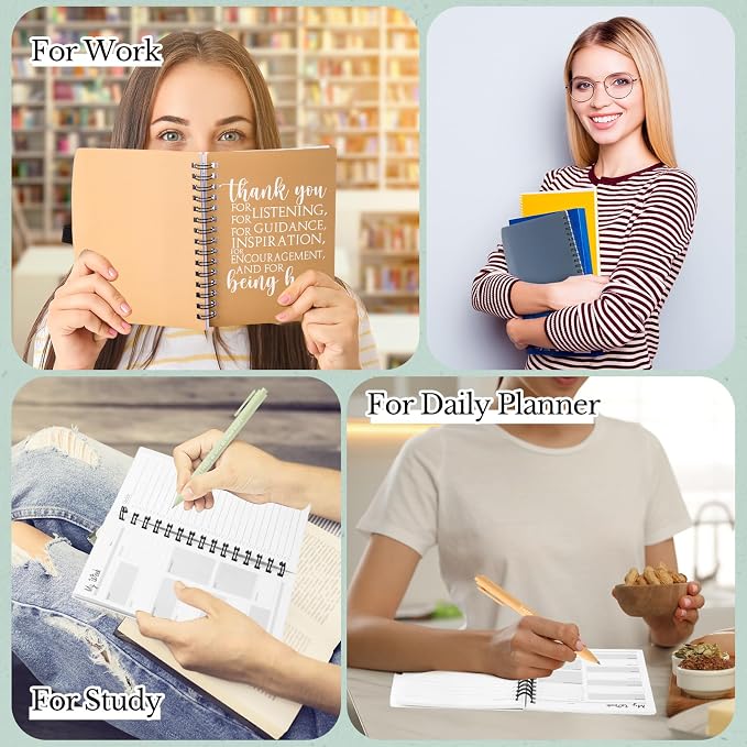 Tellingyou 20 Pcs Bulk Employee Appreciation Gifts A6 Notebook with Pens Back to School Gift Thank You for Teacher Student Team Office Coworker Staff Volunteers Affirmation Gifts (Fresh Colors)