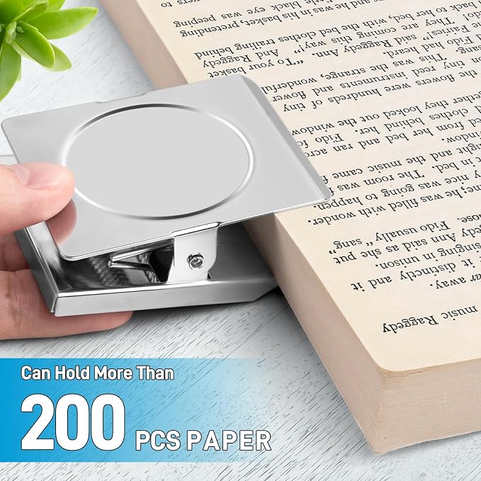 FINDMAG Silver Magnetic Clips, 8 Pack Magnet Clips Heavy Duty for Kitchen | Magnetic Paper Clips, 2.2 Inch Design, Organization Kitchen Accessories, Office, Classroom, Decoration Gifts, Photo Frames