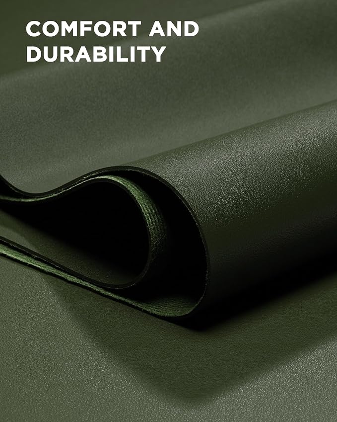 YSAGi 47.2" x 17" Large PU Leather Desk Mat for Keyboard and Mouse - Waterproof Non-Slip Desk Pad Protector for Office, Home, Writing Desk, Olive Green