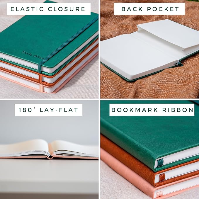 Stone Paper Ruled Notebook Premium A5 Hardcover Vegan Leather Journal | 160 Pages | Premium Quality Executive Notebook For Men and Women |Comes With Gift Box Water Proof Notebook Cinnamon