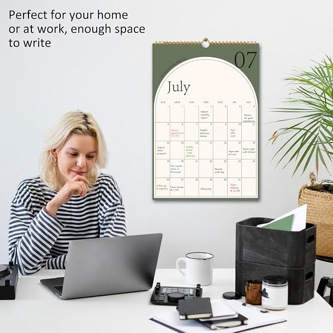 2026-2027 Wall Calendar, Large Calendar from July 2026 - December 2027, Hanging Calendar with Thick Paper, Perfect for Office and Home Monthly Organizing & Planning, 10"×14.7"