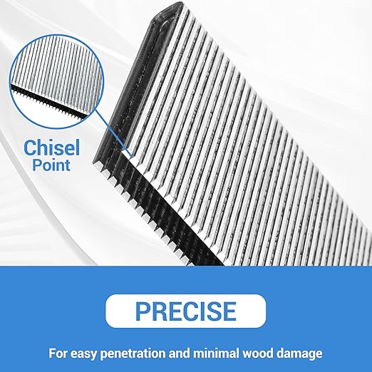 meite 18 Gauge 1/4-Inch Narrow Crown Staples, 7/8-Inch Length Heavy Duty Galvanized Upholstery Staples for Electric or Pneumatic Narrow Crown Staple Guns (4,000 PCS)