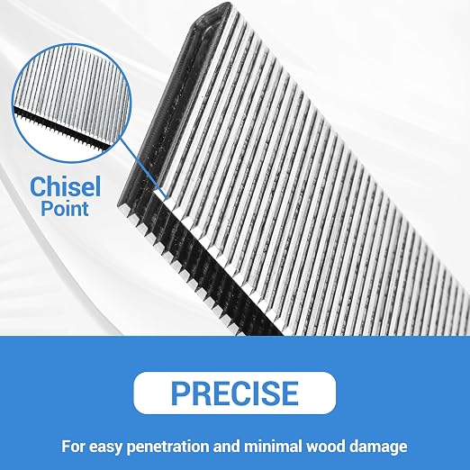 meite 18 Gauge 1/4-Inch Narrow Crown Staples, 3/4-Inch Length Heavy Duty Galvanized Upholstery Staples for Electric or Pneumatic Narrow Crown Staple Guns (4,000 PCS)