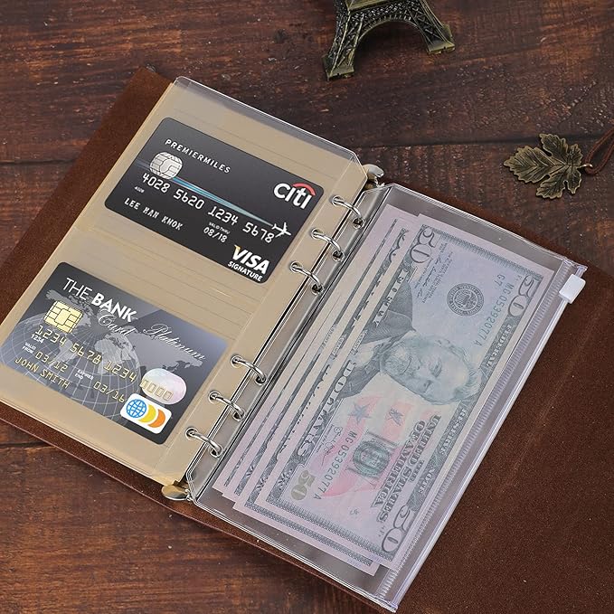 Billtigif PU Leather Journal Notebook, Refillable Travel Writing Journals Diary, Gifts for Women, Men, Teen Girls and Boys, 100GSM Lined Paper,160 Pages(Green, A6 5.1" x 7.2")
