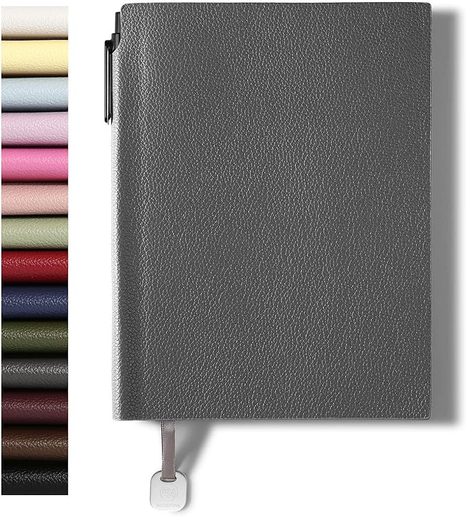 Lined Journal Notebook for Women A5 Softcover PU Leather Journals for Writing 160 Pages Daily Journaling College Ruled Notebooks for Work School Note Taking 6.38'' X 8.28''