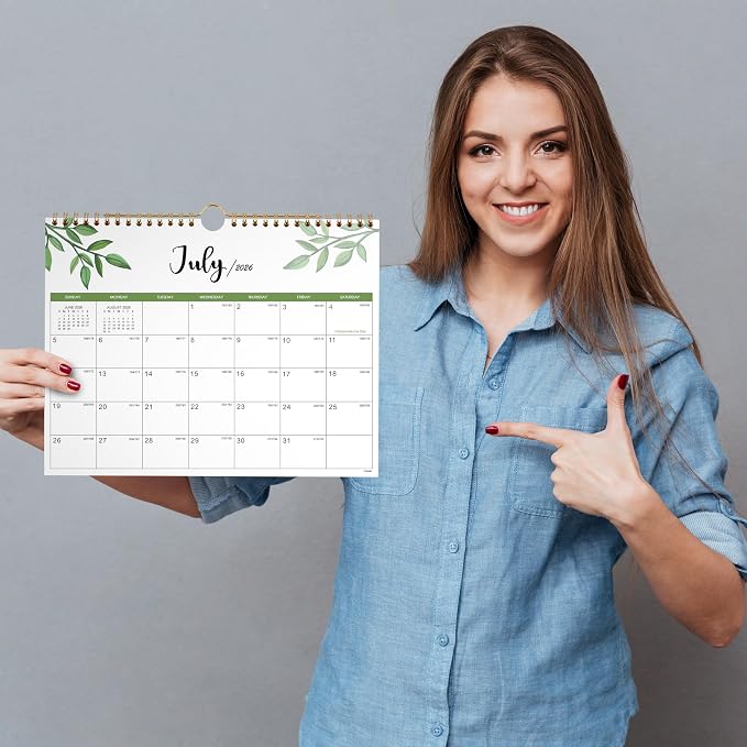 Calendar 2027 - Wall Calendar 2027, Jul. 2026 - Dec. 2027, 11" x 8.5", Small 18 Monthly Calendars 2027 with Thick Paper and Julian Date