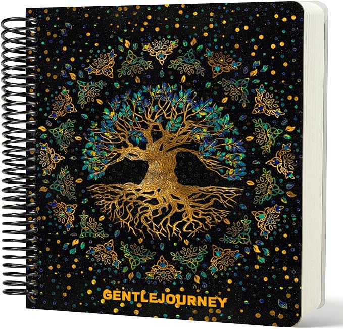 Hardcover Sketchbook,7.2" x 8.3" Spiral Bound Drawing Pad,World Tree | 150gsm(92lb)Acid-Free Thick Paper,Blank Art Journal for Adults,Artists&Beginners,Ideal for Sketching,Doodling and Mixed Media