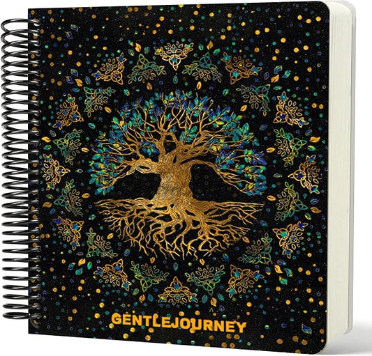 Hardcover Sketchbook,7.2" x 8.3" Spiral Bound Drawing Pad,World Tree | 150gsm(92lb)Acid-Free Thick Paper,Blank Art Journal for Adults,Artists&Beginners,Ideal for Sketching,Doodling and Mixed Media