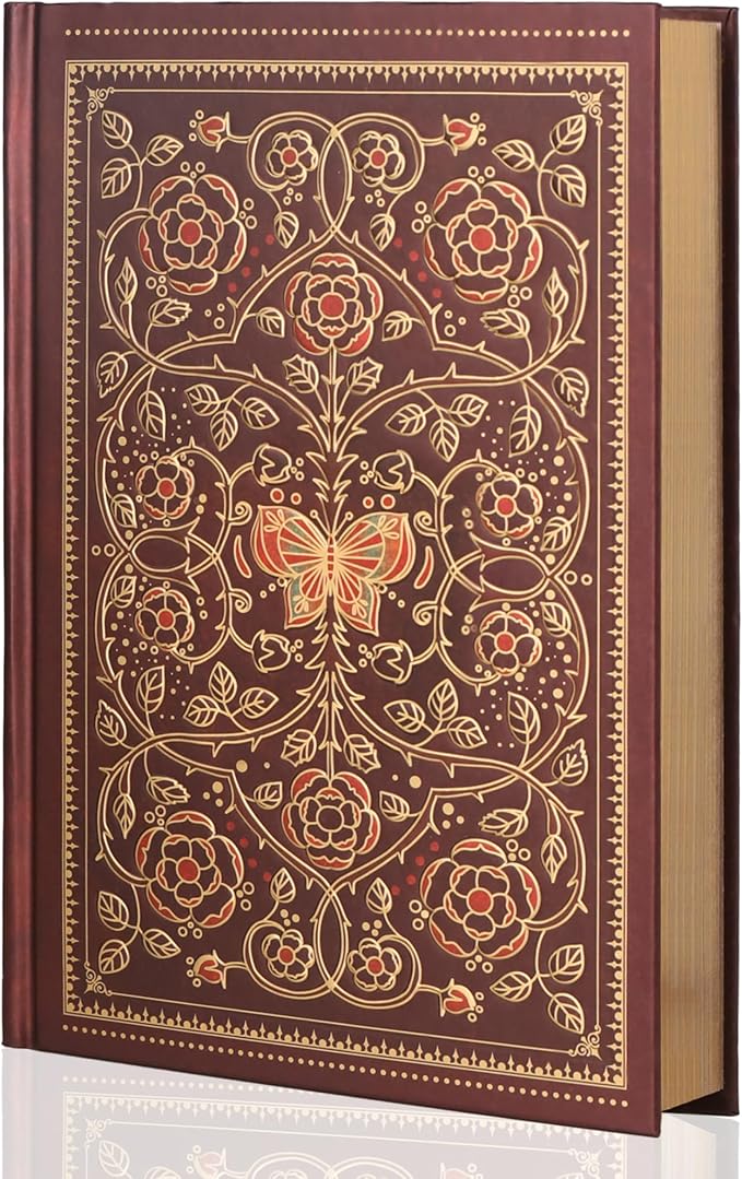 MGGAO Line Notebooks for Women Men, A5 Aesthetic Hardcover Ruled Diary | Vintage Design, 224 Pages, Ribbon, 100 GSM Thick Paper, Journal for Writing, Note Taking, Office, School, Journaling