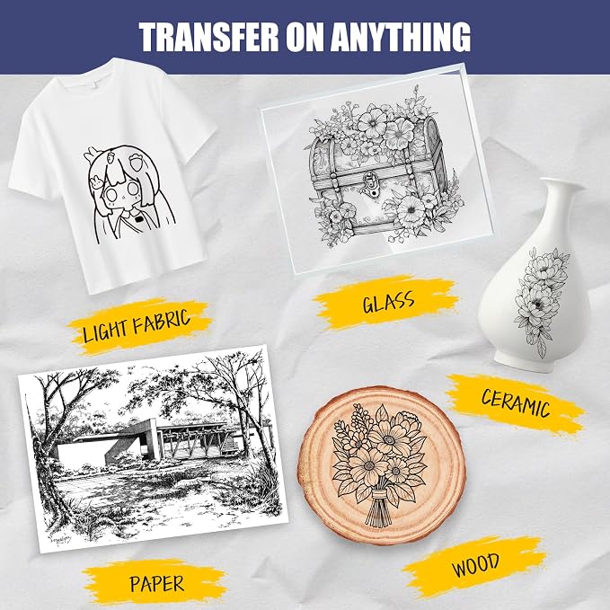 120 Sheets 8.5”x 11” Tracing Paper, Loose Translucent Trace Drawing Paper | 25 lb/41gsm, for Drawing Pad Book Sketchbook Coloring Painting, Sketching, Overlaying, Vellum Paper Trace Tracing Paper
