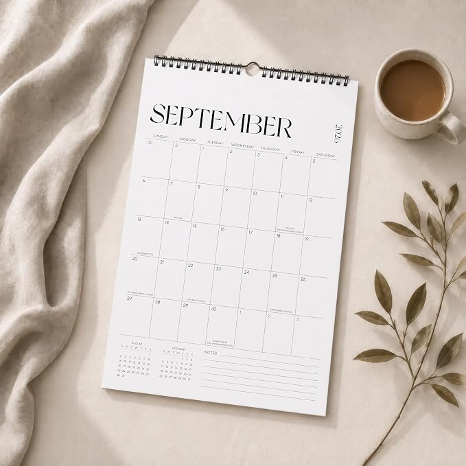 Jokotha Wall Calendar 2026-2027, 18 Monthly Wall Calendar from July 2026 to December 2027, 11" x 17", Twin-Wire Binding, Hanging Calendar for Home & Office, Simplified