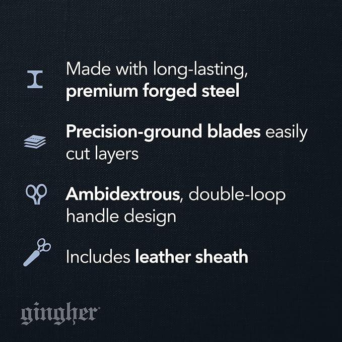 Gingher 4" Curved Embroidery & Applique Scissors for Crafting & Sewing