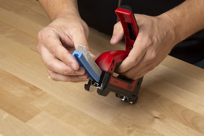 Gardner Bender MSG-501 Heavy-Duty Cable Boss Staple Gun, Professional Grade, Secures (NM) Coax, & Low-Volt Cable, Red