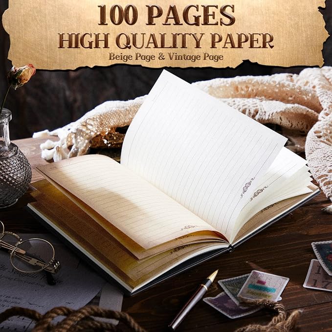 Dragon Journal Embossed Leather Journal Writing Antique Dragon Journal Notebook with Pen Lined Paper Hardcover Gift Journal Notebook Executive Notebook Travel Diary for Women Men, A5 (Dark Red)
