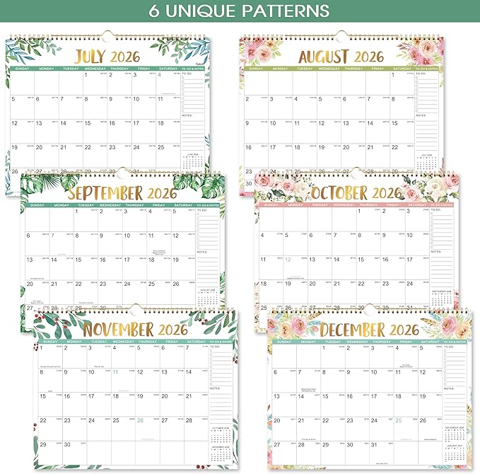 2026-2027 Calendar - 2026-2027 Wall Calendar with 18 Months from Jul. 2026 to Dec. 2027, 11.5" x 15", Calendars 2026-27 Perfect for Office & Home