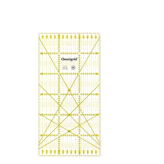Omnigrid 15cm x 30cm Rectangle Quilting and Sewing Ruler, Metric