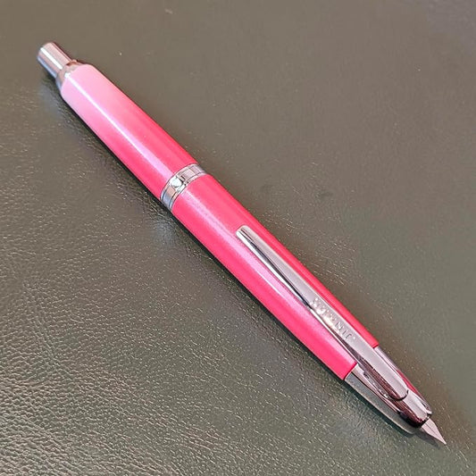 JH10 Press Fountain Pen Fine Nib with Velvet bag, Retractable Nib Calligraphy Ink Pen with Converter Writing (Gradient Red)