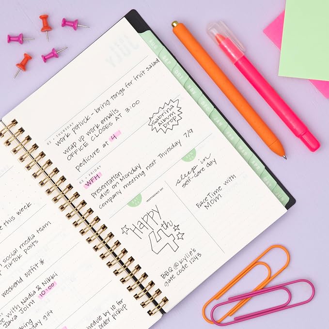 Blue Sky 2026-2027 Weekly & Monthly Academic Planner, 5"x8", Rainbow City | 15-Month, April 2026 - June 2027, Flexible Cover With Zip Pouch, Wirebound, Tabs, Storage Pocket, Academic Year, Brook Gossen