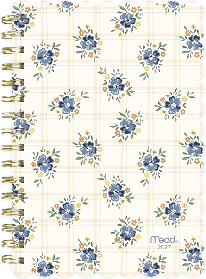 Mead Cambridge 2027 Planner, Weekly & Monthly, 15-Month Oct-Dec, 5.5" x 8.5", Summer Picnic (1863-200-27)
