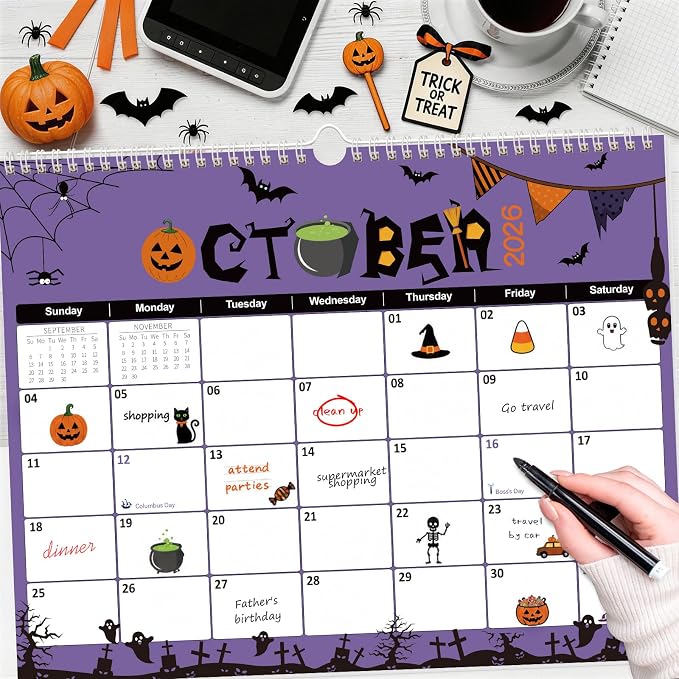 GuassLee Wall Calendar 2026-2027, 19 Months Running from Jun. 2026 to Dec. 2027, 14" X 11" Paper Hanging Planner Wall with Thick Paper for Office Home Planning & Organizing