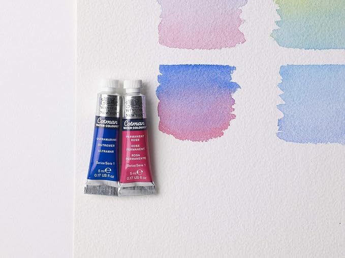 Winsor & Newton Cotman Watercolor Paint Set, 10 Colors, 5ml (0.17-oz) Tubes
