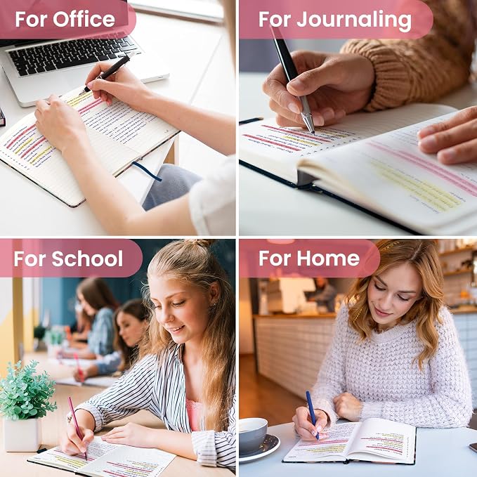 Taja Lined Journal Notebook for Women & Men, Hardcover Leather Journal for writing, A5 College Ruled Notebook for Work & Note Taking, Perfect for Office School Home Supplies, 160 Pages, Jellyfish