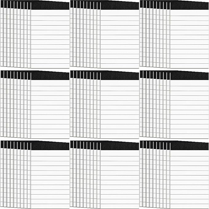 PerKoop 100 Pack Small Note Pads 3 x 5 Inch Lined Notepad Mini Memo Legal Pads with 30 Sheets Refills for Taking Notes Office School Supplies